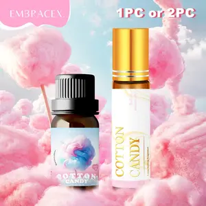 10ML Cotton Candy Aromatherapy Essential Oil, Long-Lasting Fragrance, Aromatic Scent, Alcohol-Free, Body Massage, Nail Care, Air Freshener, Gift for Family and Friends